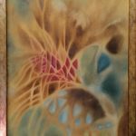 Slika Drugi svet, olje na platnu.