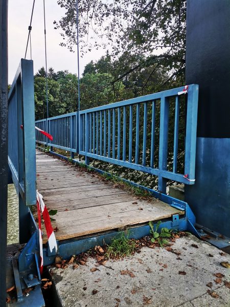 sanacija visečega mostu